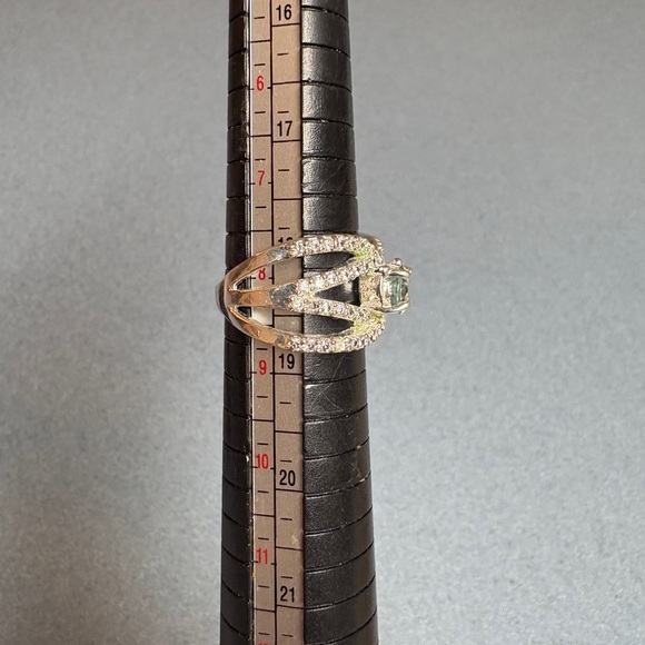 CERTIFIED AGI GENUINE NATURAL MINED 1.16CT Green Diamond Engagement Ring - Picture 8 of 8